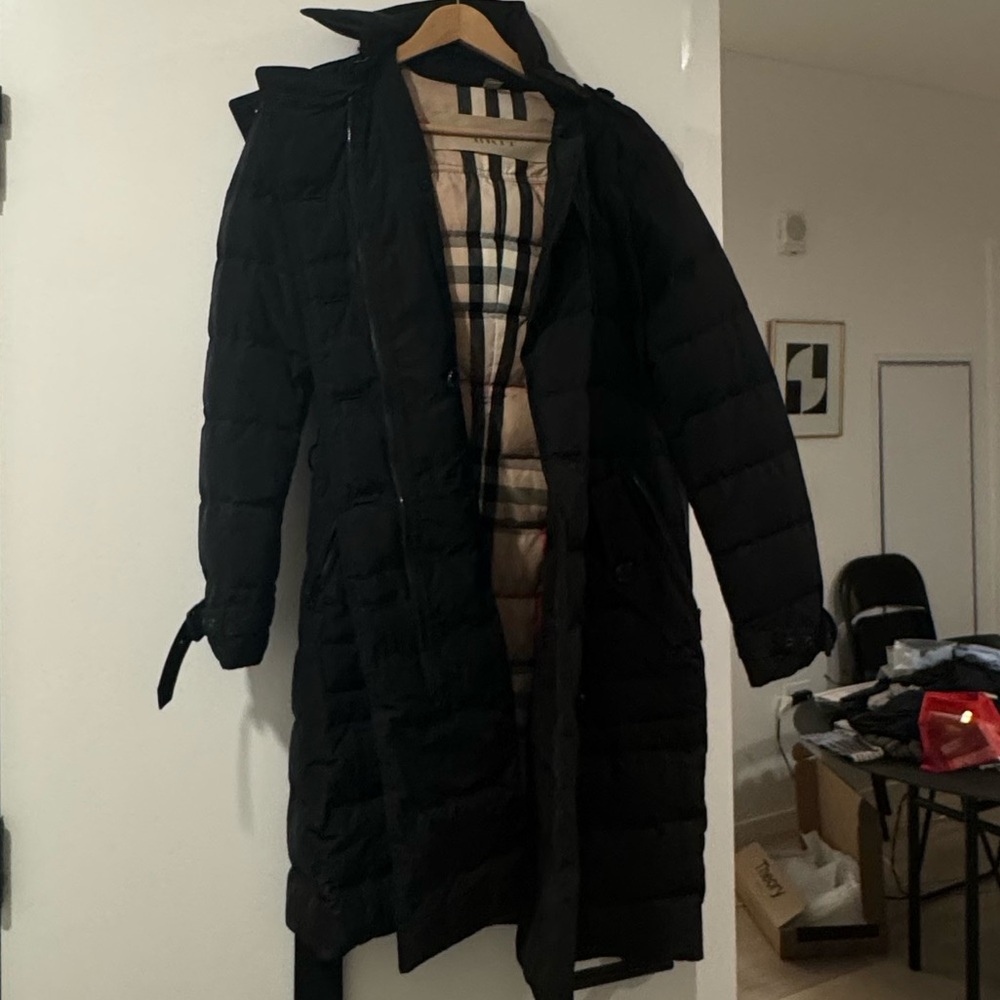 Burberry Parka With Hood Black Medium - image 2